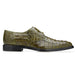 Belvedere Chapo Hornback Caiman Crocodile Dress Shoe in Olive – Men's