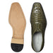 Belvedere Chapo Hornback Caiman Crocodile Dress Shoe in Olive – Men's