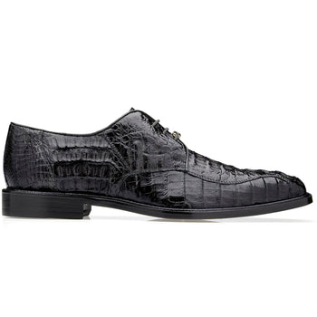 Belvedere Chapo Black Genuine Alligator Leather Loafer