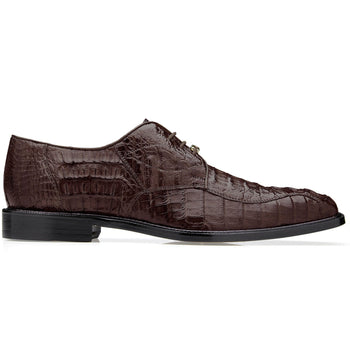 Belvedere Chapo Brown Alligator Luxury Shoe