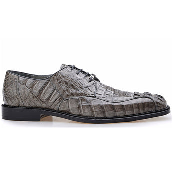 Belvedere Chapo Gray Genuine Alligator Leather Shoe