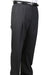 Unhemmed Unfinished Bottom Charcoal Pleated Pants Lined Trousers