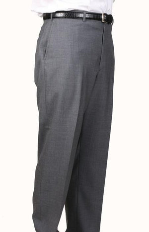Medium Charcoal Bond Flat Front Trouser