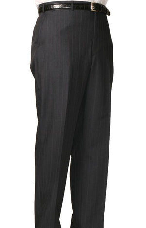Charcoal Bond Flat Front Trouser