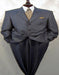 Expensive Half Canvas Quality Darkest Heather Charcoal Gray  3 Button Wool Suit Side Vented
