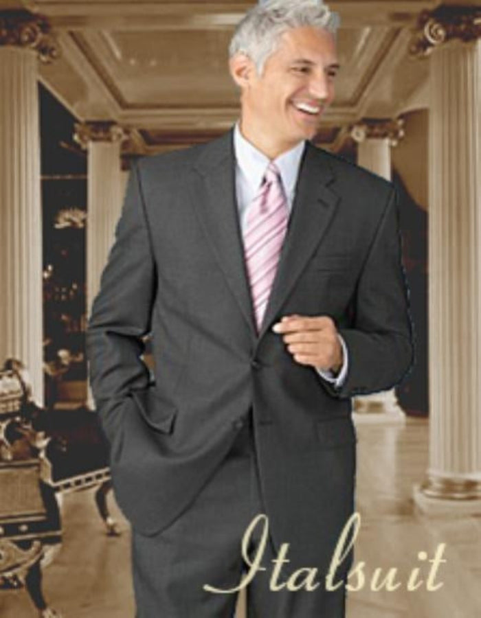 Charcoal 2 Button Wool 2pc Suit Super 150's with Hand Pick Stitch Suit
