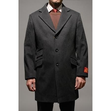 Mens Car Coat Mens Charcoal Wool Men's Car coat ~ Designer Men's Wool Peacoat Sale Men's Overcoat