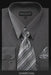 Affordable Clearance Cheap Mens Dress Shirt Sale Online Trendy - PREMIUM TIE - Charcoal Men's Dress Shirt