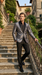 Men’s Shiny Charcoal Grey Blazer –  Sharkskin Dinner Jacket Shawl Collar