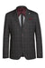 Saco vaquero - Western Sport Coat - Western Blazer- Mens Slim Fit Patch Pocket Vintage Style Sports Coat Blazer In Charcoal Grey Windowpane Plaid