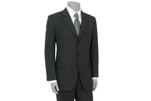 Tesory Italian Design, Premier Quality Italian Fabric Men'S Cheap Priced Business Suits Clearance Sale :: Charcoal Gray Available In 2 Or 3 Buttons Style Regular Classic Cut Suit Super 150 Vented
