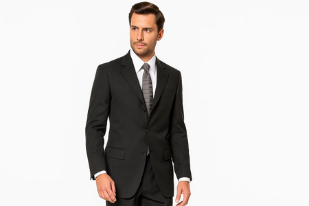 Tesory Italian Design, Premier Quality Italian Fabric Men'S Cheap Priced Business Suits Clearance Sale :: Charcoal Gray Available In 2 Or 3 Buttons Style Regular Classic Cut Suit Super 150 Vented