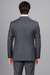 Mantoni Suit - Signature Menswear Wool Fabric SuitsOutlet - Men's Classic Fit Sharkskin Grey Black 2-Button Suit  - High End Suits - High Quality Suits