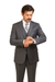 Charcoal Grey ~ Blue ~ Dark Navy Stripe ~ Pinstripe Vested Men'S 3 Piece Suit No Pleated Pants Side Vented Regular Cut Conservative