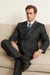 Men'S Charcoal Pinstripe Double Breasted Suits - Color: Dark Grey Suit