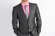 Men's Charcoal Slim Fit Cheap Priced Business Suit Clearance Sale