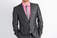 Men's Charcoal Slim Fit Cheap Priced Business Suit Clearance Sale