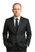 Dark Navy Wide Pinstripe 2 Button Men's Suit - Dark Blue Suit