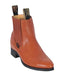 Honey Los Altos Boots Men's Charro Botin Short Ankle Leather Boots