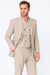 Tiglio Rosso Suit  - Classic Fit Athletic Cut 100% Wool Super 150s Italian Fabric Peak Lapel in Color Tan