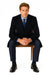 Pure Wool Full-Length Men’s Navy Overcoat – Classic Winter Dress Coat