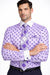 Polka Dot Dress Shirt - Purple