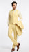 Men’s Yellow Seersucker 3 Piece Suit, 100% Cotton Summer Wedding Dress Suit