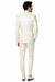 Men’s Champagne Ivory Paisley Dinner Jacket with Bow Tie, Off White Floral Formal Blazer