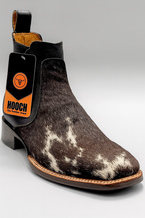 Cowhide Short Cowboy Boots