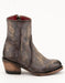Ferrini Women's Stacey Round Toe Ankle Boots Handcrafted - Chocolate