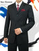 Cheap Priced Dress Suit Sale 3 Button Black Pinstripe Suit
