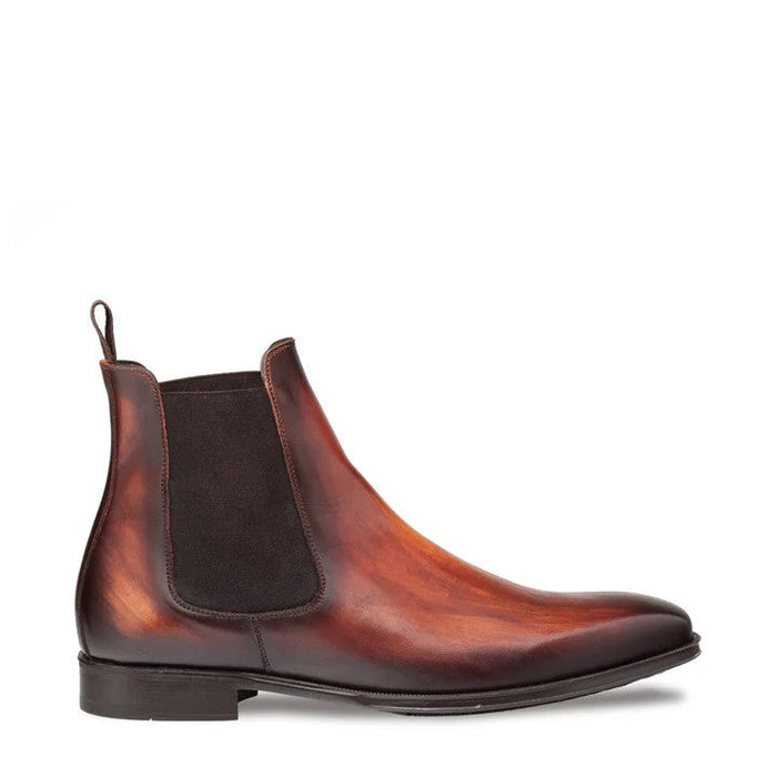 Cervantes Chelsea Boot Cognac Rust By Mezlan Made In Spain Brand