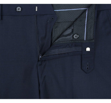 Renoir Clothing - Renoir Suit - Renoir Fashion - Super 140s Wool Two Button Classic Fit Navy Renoir Suit