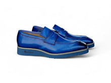 Chic Patina Burnished Penny Loafer by Carrucci