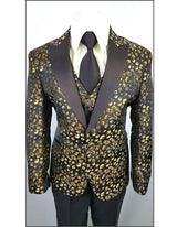 Black Yellow Brown Boys Kids Fashion Suit - Toddler Suits