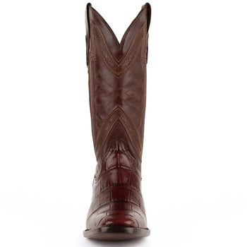 Men's Genuine Exotic Animal Skin Ferrini Hornback Crocodile Card Holder by Ferrini USA - Image 2