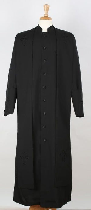 Mens Church Robe - Multiple Colors Available Black ~ White