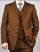Classic Fit - Charcoal Suit - Three Button Vested Suit - Athletic Fit