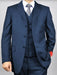 Classic Fit - Charcoal Suit - Three Button Vested Suit - Athletic Fit