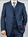 Classic Fit - Charcoal Suit - Three Button Vested Suit - Athletic Fit