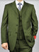 Classic Fit - Charcoal Suit - Three Button Vested Suit - Athletic Fit
