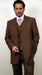 Classic Fit - Dark Brown Suit - Three Button Vested Suit - Athletic Fit