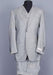 Classic Fit - Pleated Pants - Double Breasted Suit Vest - Peak Lapel 1920s Look - Men's Grey Wide Leg Double Breasted Slanted Vest