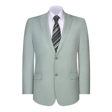 Mens Blazer Classic Fit Sport Coat Two Buttons Lightweight Suit Jacket Iceberg Green