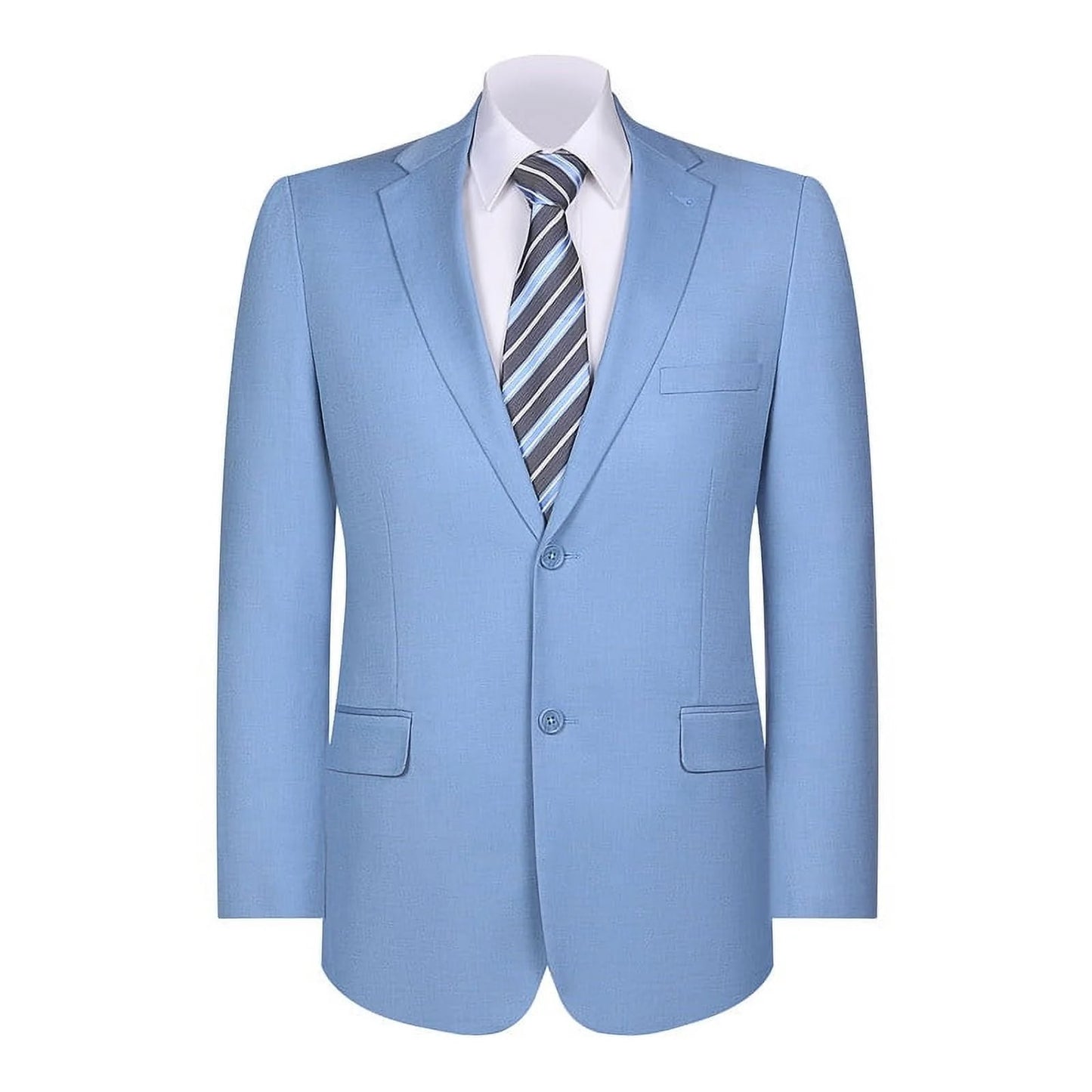 Mens Blazer Classic Fit Sport Coat Two Buttons Lightweight Suit Jacket Iceberg Green - Image 4