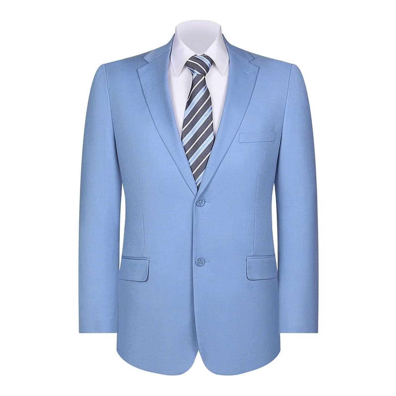 Mens Blazer Classic Fit Sport Coat Two Buttons Lightweight Suit Jacket Iceberg Green - Image 4