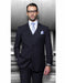 Classic Fit Suit Athletic Cut Classic Suits Men's suit  Classic Relax Fit Pleated Pants 19 Inch Bottom Dark Navy