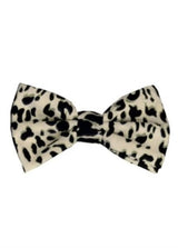 Men's Classic Leopard - Animal Print Design White and Black Bowties-Men's Neck Ties - Mens Dress Tie - Trendy Mens Ties