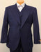 Classic Wool Fabric Fit - Pleated Pants - Peak Lapel With Double Breasted Vests - Athletic Fit Solid Mens Suit