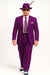 Purple Pinstripe Zoot Suit  3 Piece 1920s/1930s Gangster Outfit (Jacket and Pants and Vest)  Vintage Fashion
